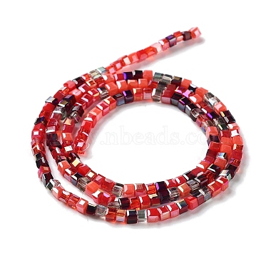 Gradient Color Electroplate Glass Bead Strands(GLAA-E042-05-B09)-3