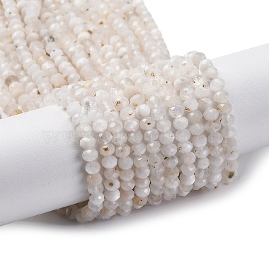 Rondelle Rainbow Moonstone Beads