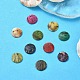 100Pcs 10 Colors Spray Painted Natural Akoya Shell Charms(SHEL-YW0001-07)-5