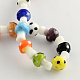Mushroom Handmade Lampwork Beads Strands(X-LAMP-R116-03)-2