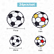 24Pcs 4 Styles Football Computerized Embroidery Cloth Sew on Patches(PATC-GO0001-01)-2