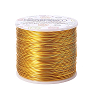 Round Aluminum Wire, Champagne Yellow, 20 Gauge, 0.8mm, about 770.99 Feet(235m)/roll(AW-BC0001-0.8mm-08)