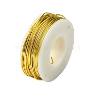 Round Aluminum Wire, Yellow, 18 Gauge, 1mm, about 23m/roll(AW-G001-03-14)