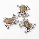 Frog Natural & Synthetic Mixed Stone Pendants(G-L455-B)-2