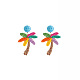 Boucles d'oreilles pendantes en raphia(WGDAA6F-04)-2