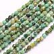 Brins de perles turquoises africaines naturelles (jaspe)(G-F509-29-2mm)-1