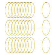 Brass Linking Rings, Oval, Golden, about 16mm wide, 30mm long, 1mm thick(EC020-G)