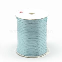 Double Face Satin Ribbon, Polyester Ribbon, Sky Blue, 1/8 inch(3mm) wide, about 880yards/roll(804.672m/roll)(RC3mmY062)