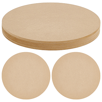 Medium Density Fiberboard (MDF) Portable Clay Wedging Board with Built, for Clay Crafts Arts Ceramics Pottery Tools, Flat Round, BurlyWood, 25x0.6cm