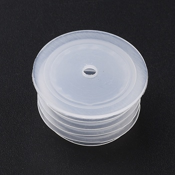 PE Injection Ports, for Filling Bottle Stoppers, Clear, 23~25.5x14.5mm, Hole: 3mm