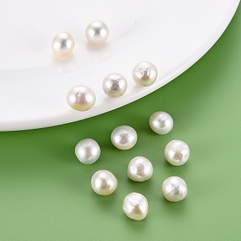 Natural Baroque Pearl Keshi Pearl Beads, Cultured Freshwater Pearl, No Hole/Undrilled, Nuggets, Seashell Color, 10~11x9~10mm