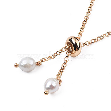 Bracelet coulissant tressé en perles naturelles et verre(BJEW-N018-01D)-2