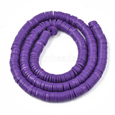Handmade Polymer Clay Beads Strands(CLAY-R089-6mm-052)-2