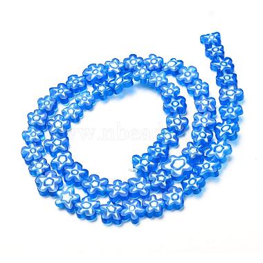 Chapelets de perle de millefiori en verre manuelles(X-LAMP-J035-8mm-15)-3