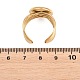 304 Stainless Steel Open Cuff Ring Components(STAS-F366-06D-G)-2