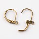 Antique Bronze Brass Leverback Earring Findings(X-EC223-NFAB)-2