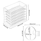 Прямоугольный пятислойный акриловый ящик для хранения ресниц olycraft(MRMJ-OC0001-95)-2