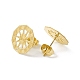 304 Stainless Steel Stud Earrings Finding(STAS-C061-08G)-2