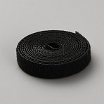 Reusable Cable Straps Cable Ties, Hook & Loop Nylon Fastening Tape Wire Organizer, for Cords Cable Management, Black, 8x1mm, 25m/roll(DIY-WH0888-818B)