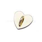 Zinc Alloy Cell Phone Heart Holder Stand, Finger Grip Ring Kickstand, Light Yellow, 2.4cm(MOBA-PW0001-38C-09)