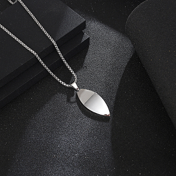 Stylish Stainless Steel Surfboard Pendant Necklaces for Women's Daily Wear, Stainless Steel Color