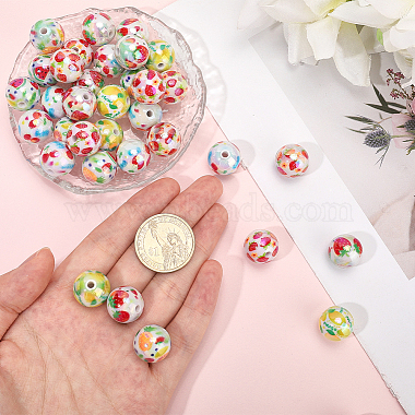 50Pcs 5 Styles Printed Opaque Acrylic Beads(MACR-SC0002-38)-3