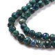 Brins de perles naturelles de chrysocolle et de lapis-lazuli(X-G-D463-08B)-3