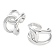 Brass Knot Open Cuff Rings for Women(RJEW-D016-09P)-1
