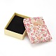 Boîte d'emballage de bijoux en carton à motif de fleurs(CBOX-L007-007B)-2