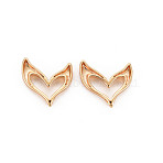 Brass Charms, Nickel Free, Whale Tail, Real 18K Gold Plated, 12.5x13x2mm, Hole: 1.2mm(KK-S356-609G-NF)