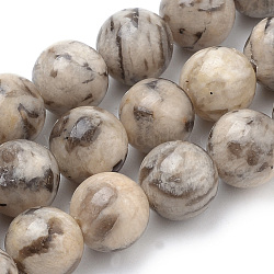 Natural Feldspar Beads Strands, Round, 6mm, Hole: 1mm, about 70pcs/strand, 15.7 inch(X-G-S259-26-6mm)