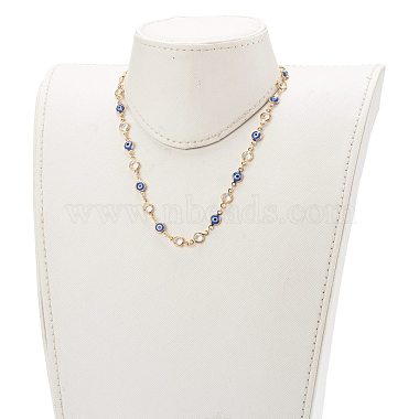 Brass Link Chain Necklaces(NJEW-JN03453)-3