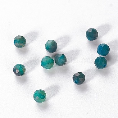 5mm SeaGreen Round Natural Agate Beads