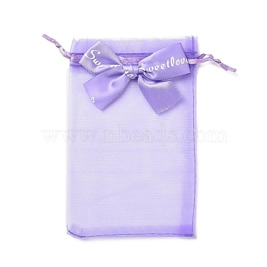 Lilac Rectangle Organza Bags