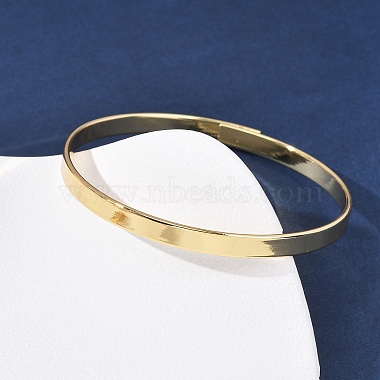 真鍮のプレーンバングル(BJEW-C140-30G)-3