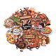 50Pcs Thanksgiving Day Cartoon PET Self-Adhesive Picture Stickers(STIC-C010-24)-2