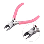45# Carbon Steel Jewelry Pliers, Side Cutting Pliers, Side Cutter, Pink, 10.5x7.5x0.85cm(PT-L004-50)