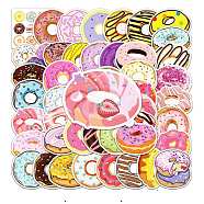 Waterproof PVC Plastic Sticker Labels, Self-adhesion, for Card-Making, Scrapbooking, Diary, Planner, Cup, Mobile Phone Shell, Notebooks, Donut Pattern, 5.5~8.5cm(STIC-PW0001-412)