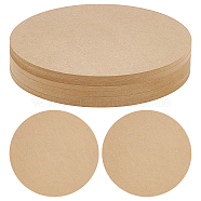 Medium Density Fiberboard (MDF) Portable Clay Wedging Board with Built, for Clay Crafts Arts Ceramics Pottery Tools, Flat Round, BurlyWood, 20x0.6cm(AJEW-WH0516-09C)