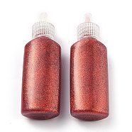 Glitter Glue, Friendly Odorless 3D Flash Glue Pen, for Arts and Crafts, Red, 2.9x1.8x8.95cm(DIY-C003-01A)
