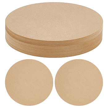 Medium Density Fiberboard (MDF) Portable Clay Wedging Board with Built, for Clay Crafts Arts Ceramics Pottery Tools, Flat Round, BurlyWood, 20x0.6cm