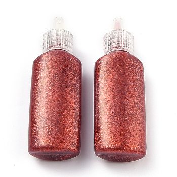 Glitter Glue, Friendly Odorless 3D Flash Glue Pen, for Arts and Crafts, Red, 2.9x1.8x8.95cm