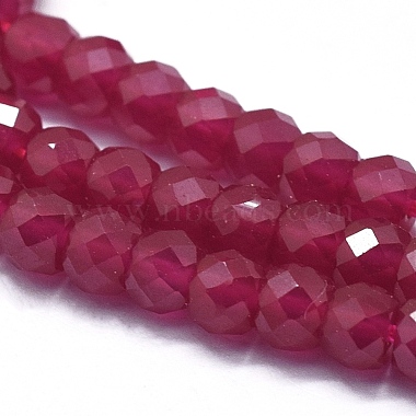 Perles de rubis / corindon rouge naturelles(G-D0013-64)-3