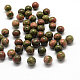 Round Natural Unakite Beads(G-Q450-12)-1