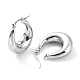 304 Stainless Steel Chunky Hoop Earrings for Women(EJEW-F280-06B-P)-1
