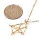 Brass Macrame Pouch Empty Stone Holder for Pendant Necklaces Making(NJEW-JN04440-01)-2