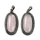 Natural Rose Quartz Pendants(G-I370-07AS-08)-1