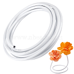 PVC Aluminum Curved Shaped Tube, Molding Styling Tube, White, 16mm, 10m/roll(FIND-WH0816-153A)
