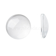 Transparent Glass Cabochons, Half Round/Dome, Clear, 14.5~15x4mm(X-GGLA-R026-15mm)