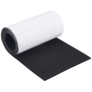 Self-adhesive Felt Fabric, for DIY Crafts Sewing Accessories, Black, 30x0.5cm, 2.5m/roll(DIY-WH0453-92)